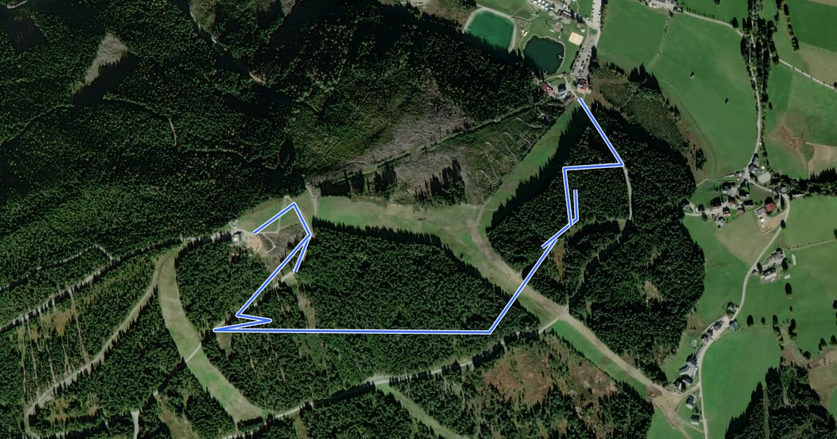 Маршрут Märchenweg Rittisberg на спутниковом снимке