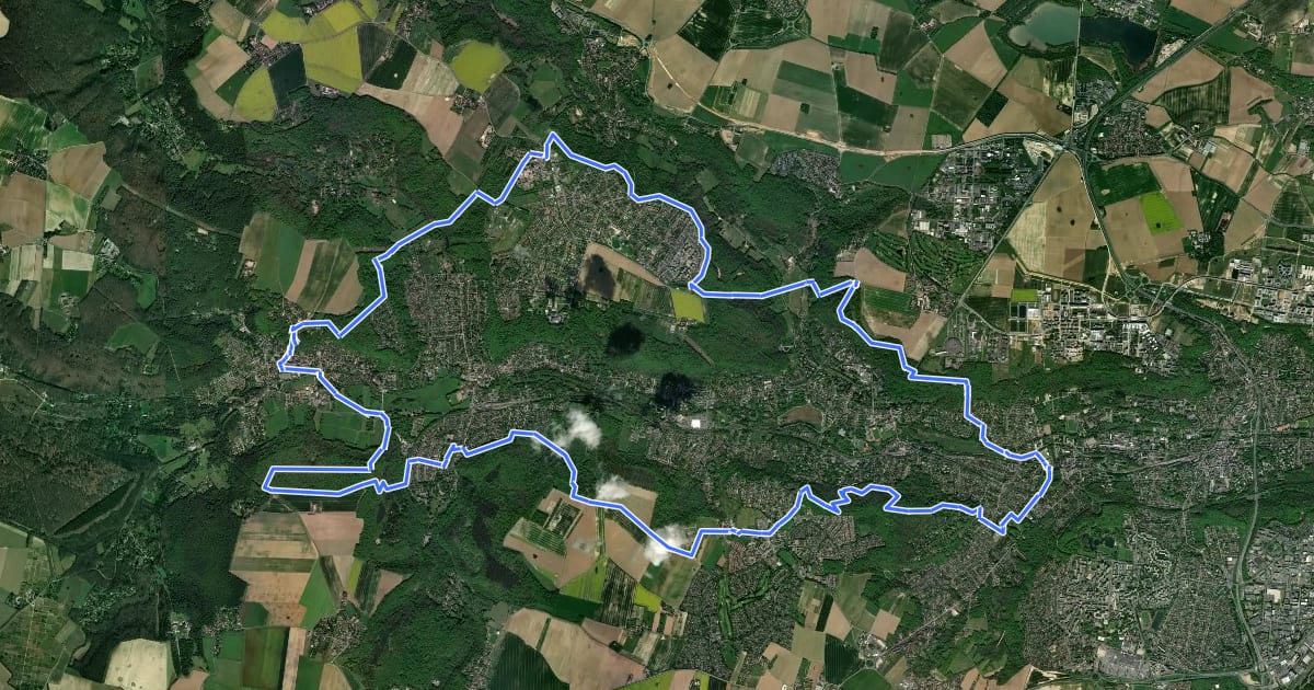 Маршрут Méridon Chevreuse на спутниковом снимке