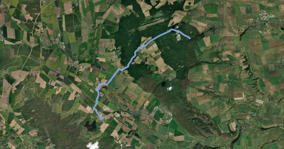 Маршрут Märzenbechertalweg на спутниковом снимке