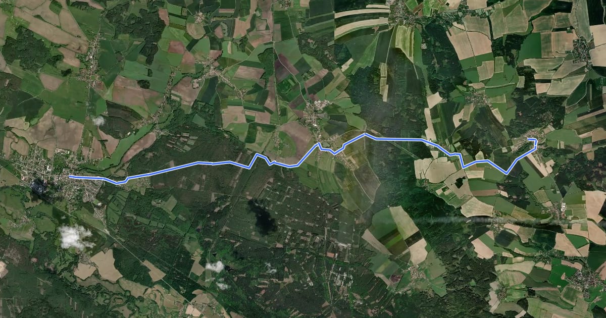 Маршрут [M] Třebechovice - Voděrady на спутниковом снимке