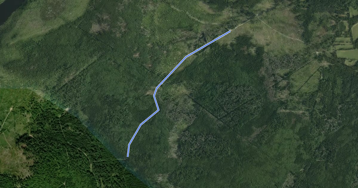 Маршрут [M] Šumava Trojmezí - Plöckensteiner See на спутниковом снимке