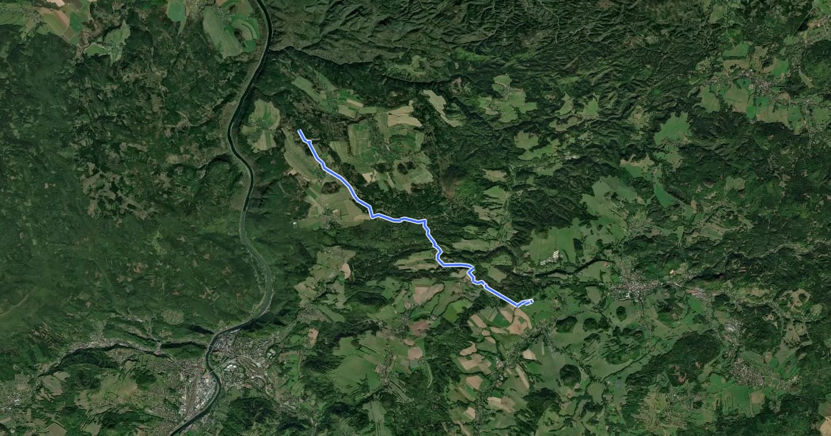 Маршрут [M] Veselé pod Rabštejnem - Suchá Kamenice - rozcestí на спутниковом снимке