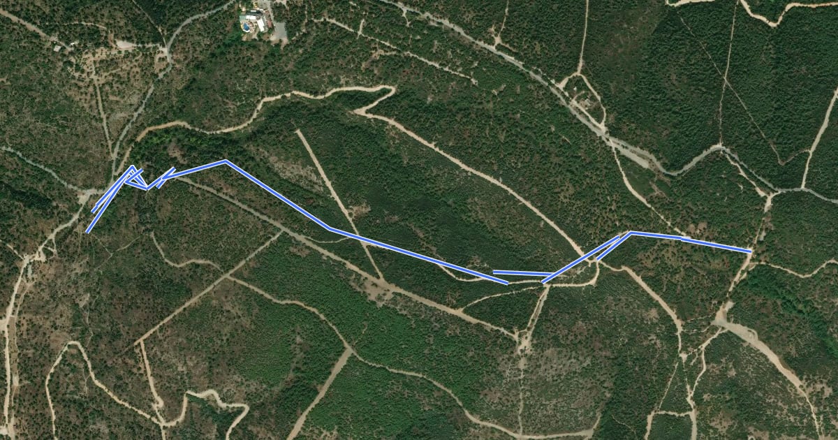 Маршрут M1 на спутниковом снимке