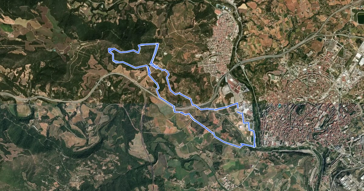 Маршрут M1 - Itinerari El Collbaix на спутниковом снимке