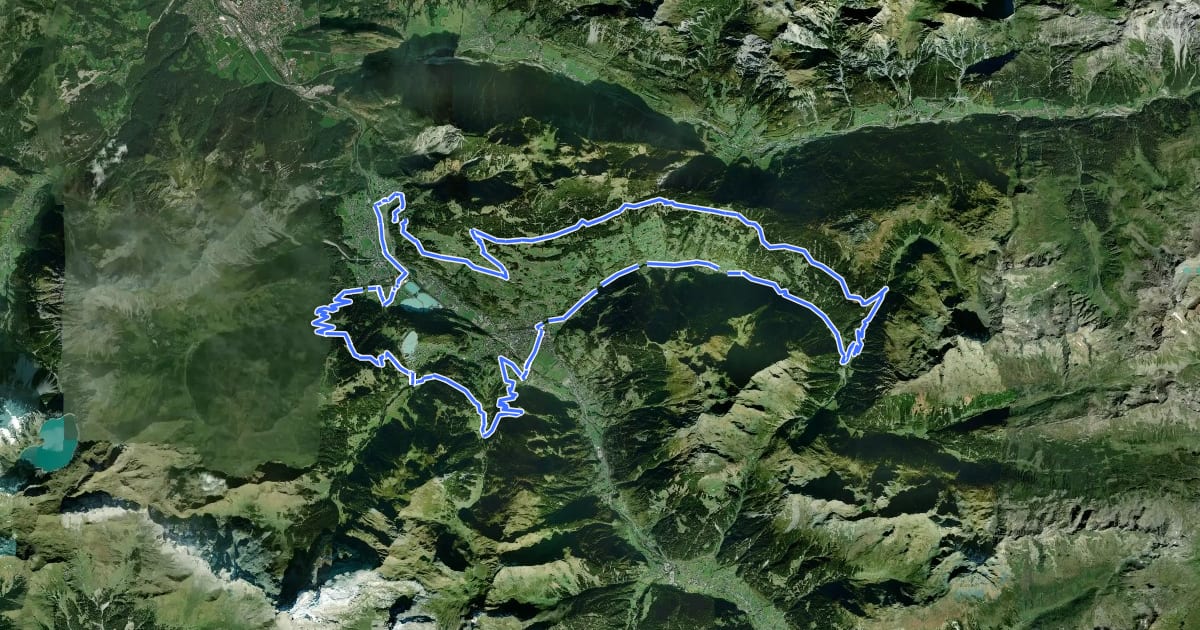 Маршрут M2 - anspruchsvoll / Montafon Mountainbike Marathon на спутниковом снимке
