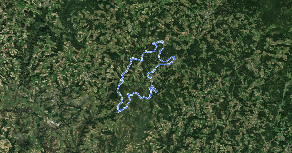 Маршрут M2 Pierbach-Tour на спутниковом снимке