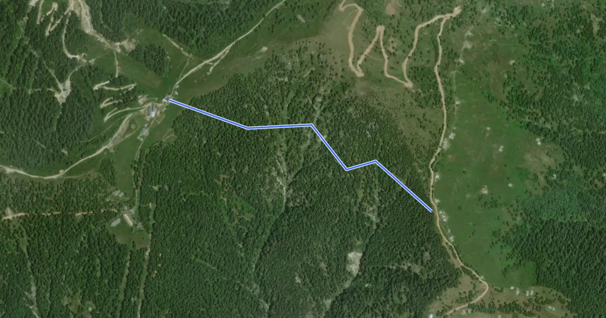 Маршрут M25b - Piana di Vigezzo - Colma di Craveggia на спутниковом снимке