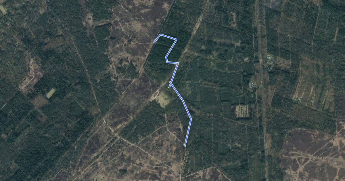 Маршрут M26-M28 на спутниковом снимке