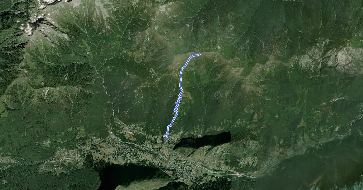 Маршрут M29 - Craveggia - Bocchetta della Cima на спутниковом снимке