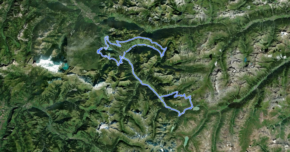Маршрут M3 - extrem / Montafon Mountainbike Marathon на спутниковом снимке