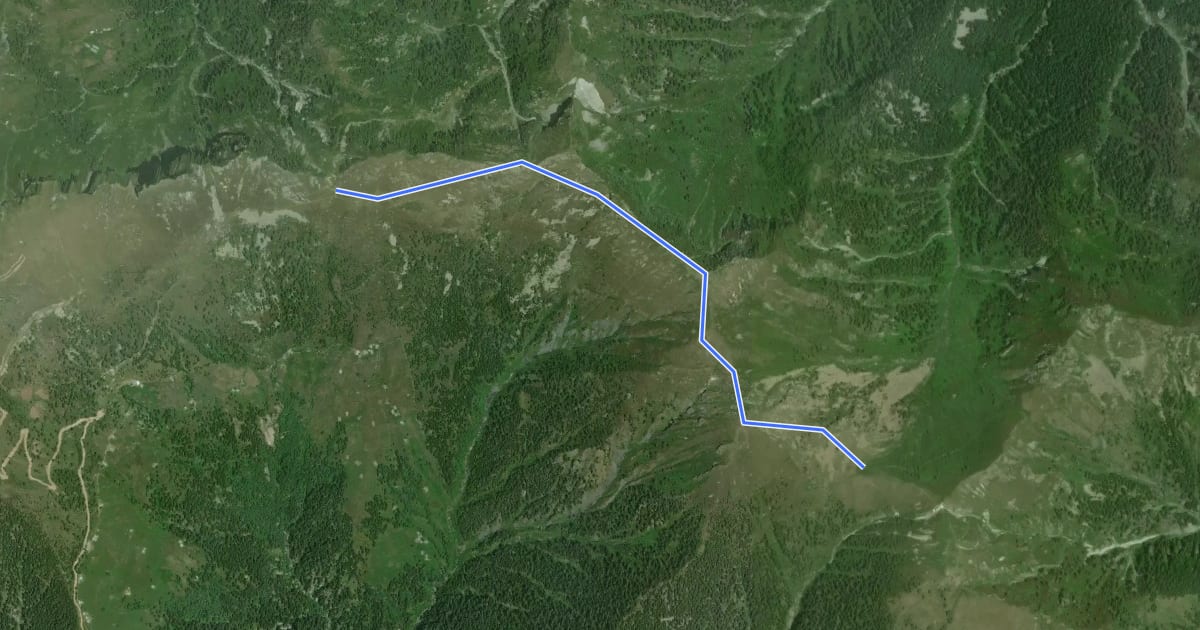 Маршрут M37d Bocchetta di S. Antonio - Bocchetta della Cima на спутниковом снимке