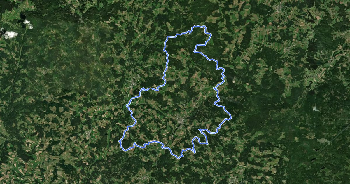 Маршрут M4 Hirschalm-Tour на спутниковом снимке