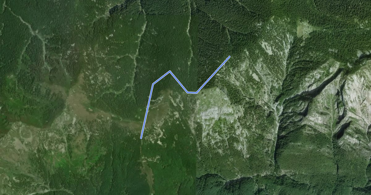 Маршрут M41a - Alpe Cortaccio - Confine Svizzero на спутниковом снимке