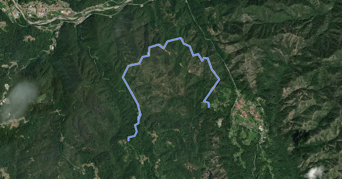 Маршрут M44 на спутниковом снимке