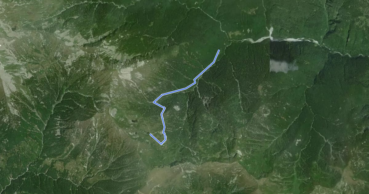 Маршрут M47 - Alpe Cortaccio - Laghetti dei Muini на спутниковом снимке