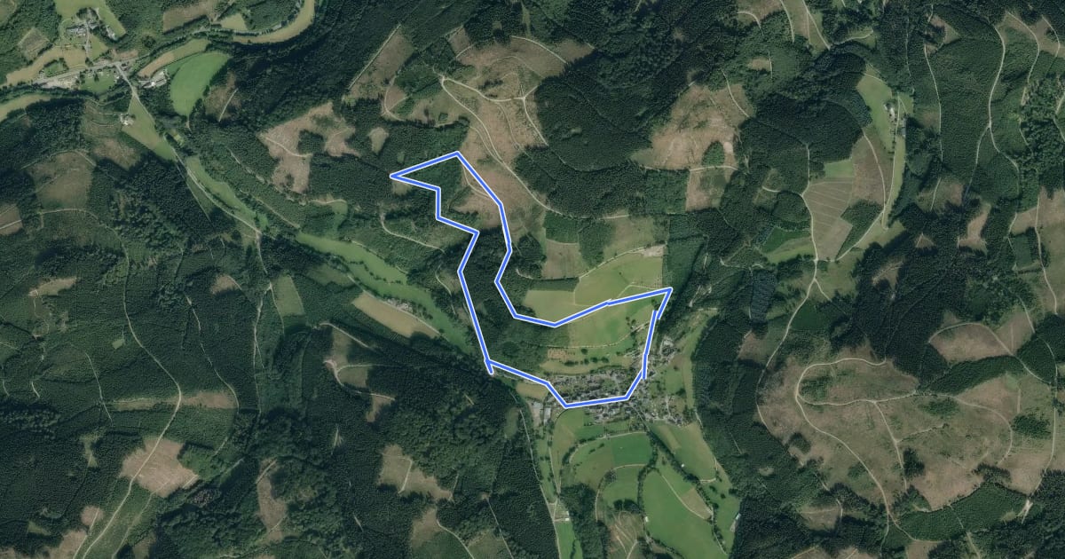 Маршрут [M5] Rundweg Haardt (Milchenbach) на спутниковом снимке