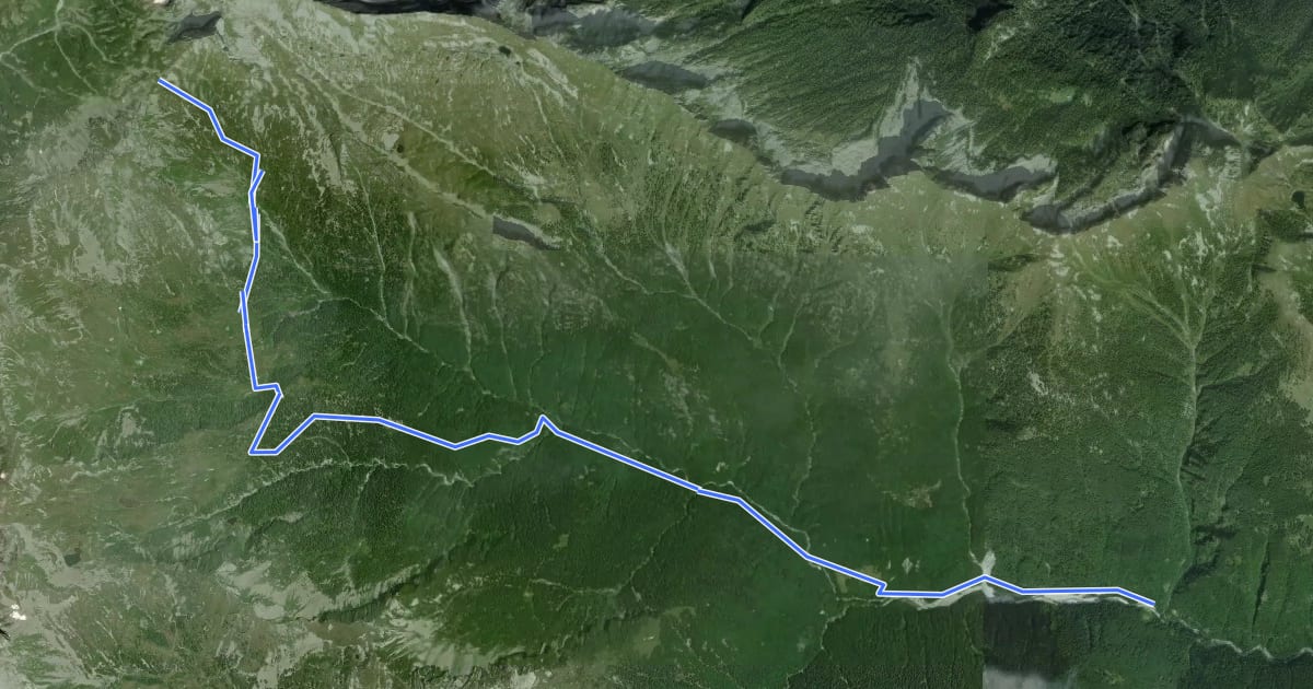 Маршрут M51- Bagni di Craveggia - Bocchetta del Ragozzo на спутниковом снимке