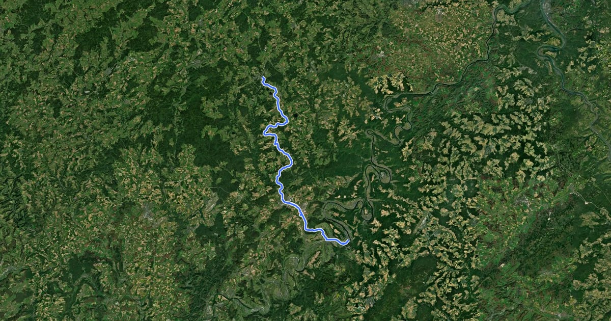 Маршрут Maare-Mosel-Radweg на спутниковом снимке