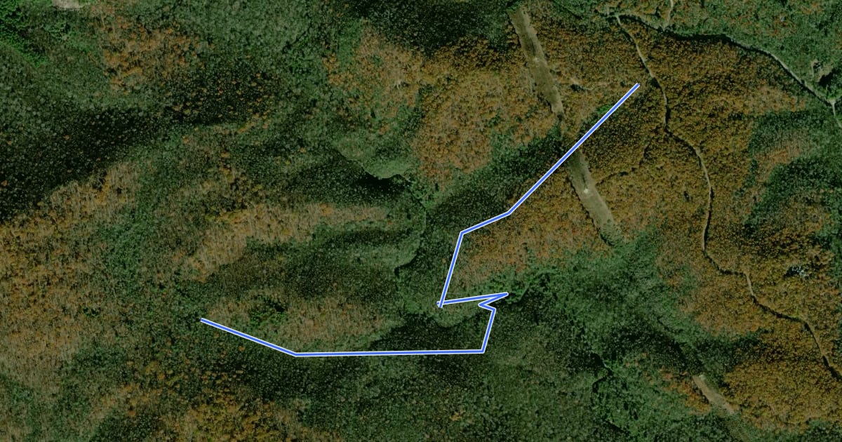 Маршрут Mac's Gap Trail на спутниковом снимке