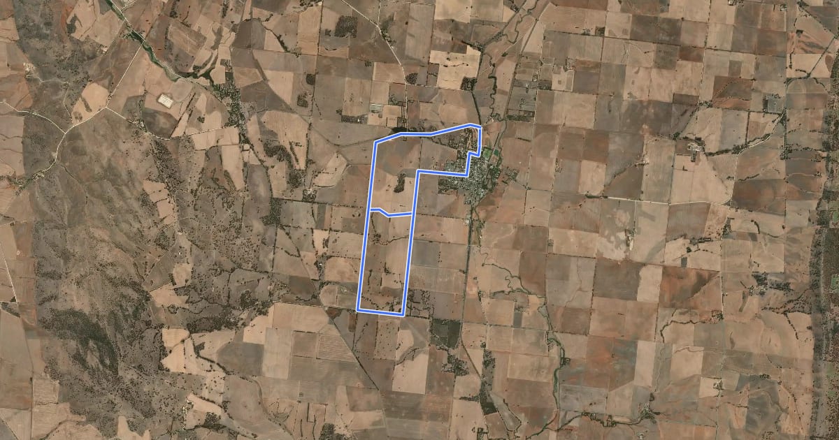 Маршрут Macaw Creek Trail на спутниковом снимке