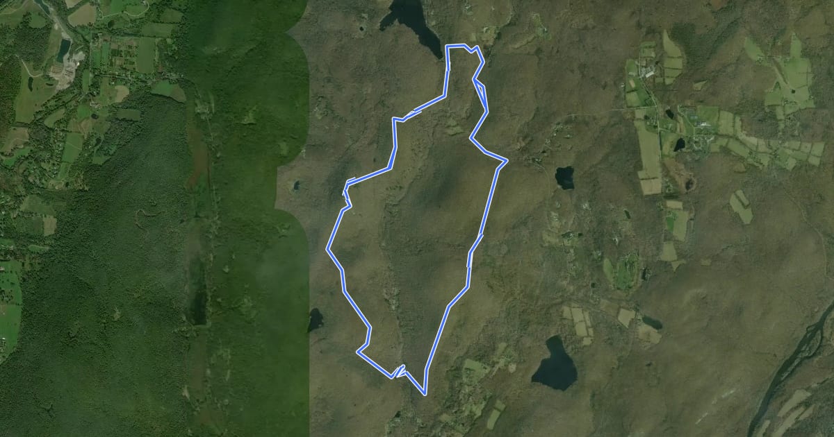 Маршрут Macedonia Ridge Trail на спутниковом снимке