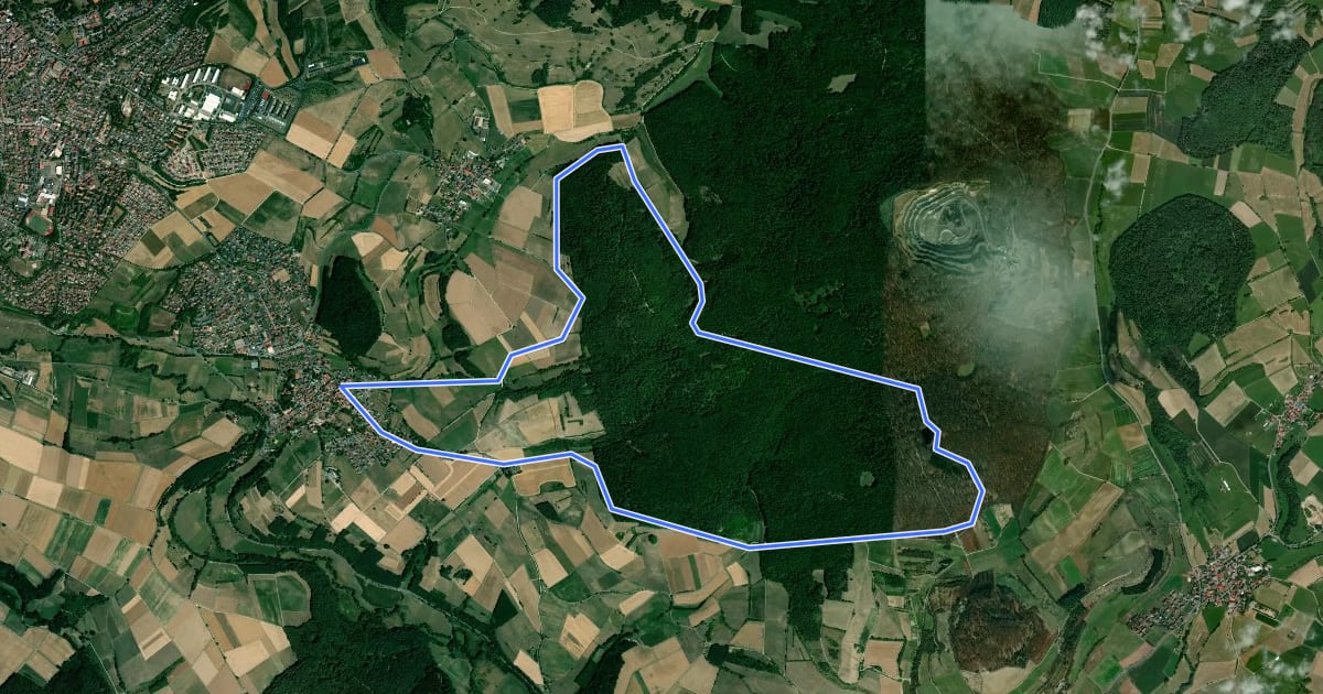 Маршрут Mackenzell Rundweg Nr. 9 на спутниковом снимке