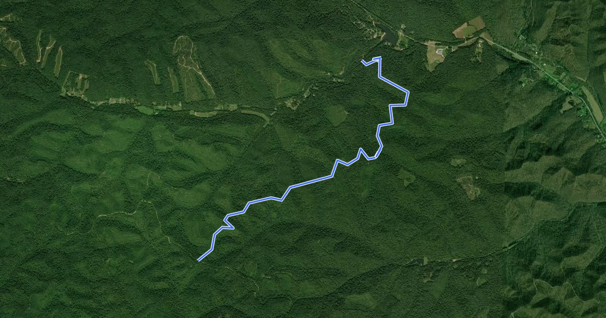 Маршрут Mackletree Bridle Trail на спутниковом снимке