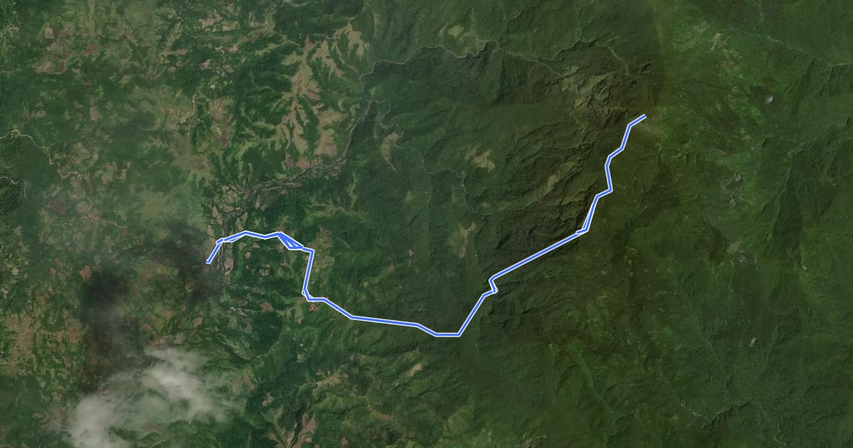 Маршрут Madja'as Trail на спутниковом снимке