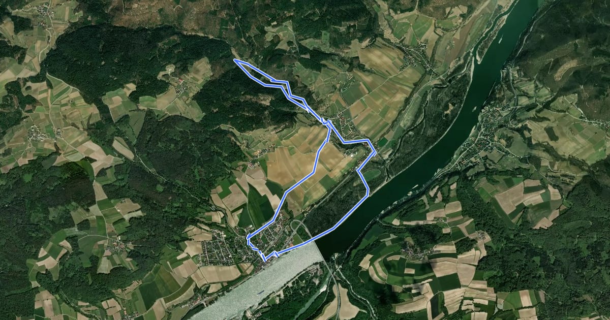 Маршрут Magdalenenweg на спутниковом снимке