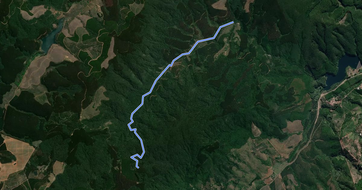 Маршрут Magoebaskloof Hiking Trail Route 1 на спутниковом снимке