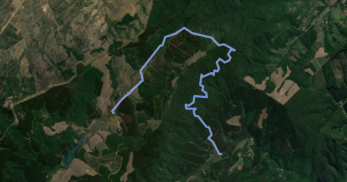 Маршрут Magoebaskloof Hiking Trail Route 3 на спутниковом снимке