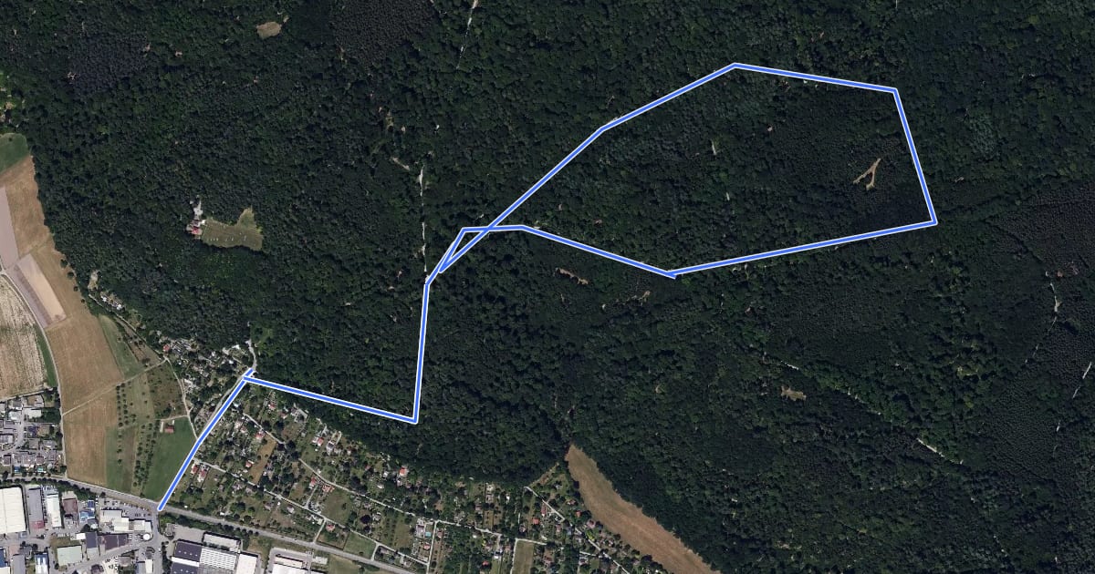 Маршрут Magstadt Rundwanderweg 5 на спутниковом снимке
