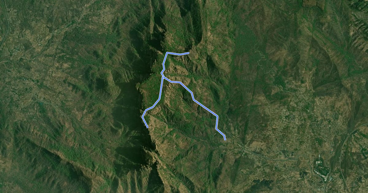 Маршрут Mahuli Fort на спутниковом снимке