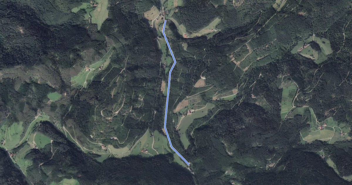 Маршрут Maierhof Wandertafel - Lierbach Einkehr на спутниковом снимке