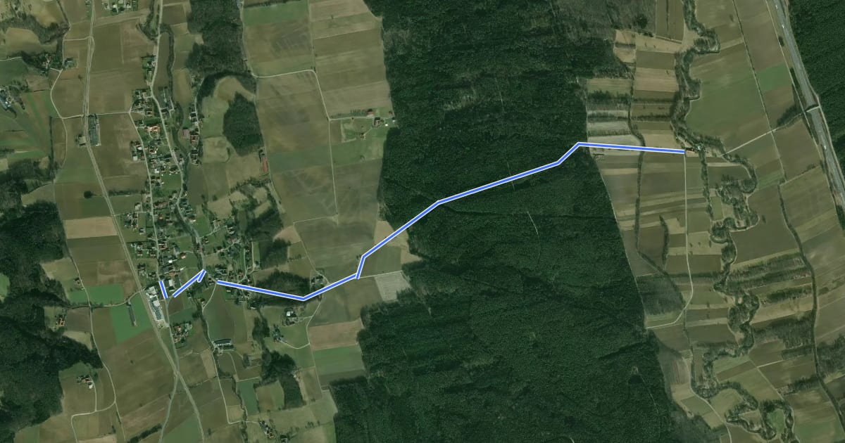 Маршрут Maierhofermühle Weg MM на спутниковом снимке
