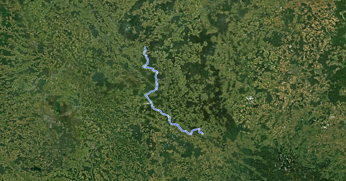 Маршрут Main-Donau-Weg (Ostlinie) Teil_2 на спутниковом снимке