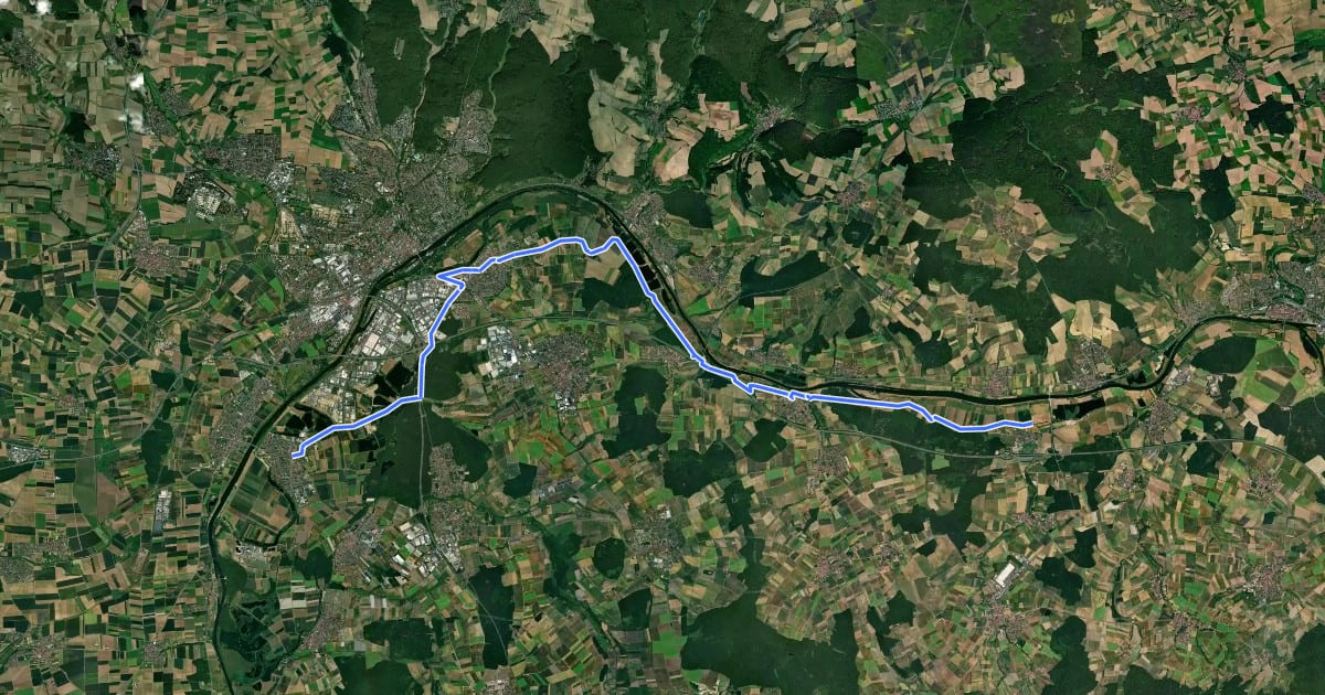 Маршрут Main Route Süd на спутниковом снимке