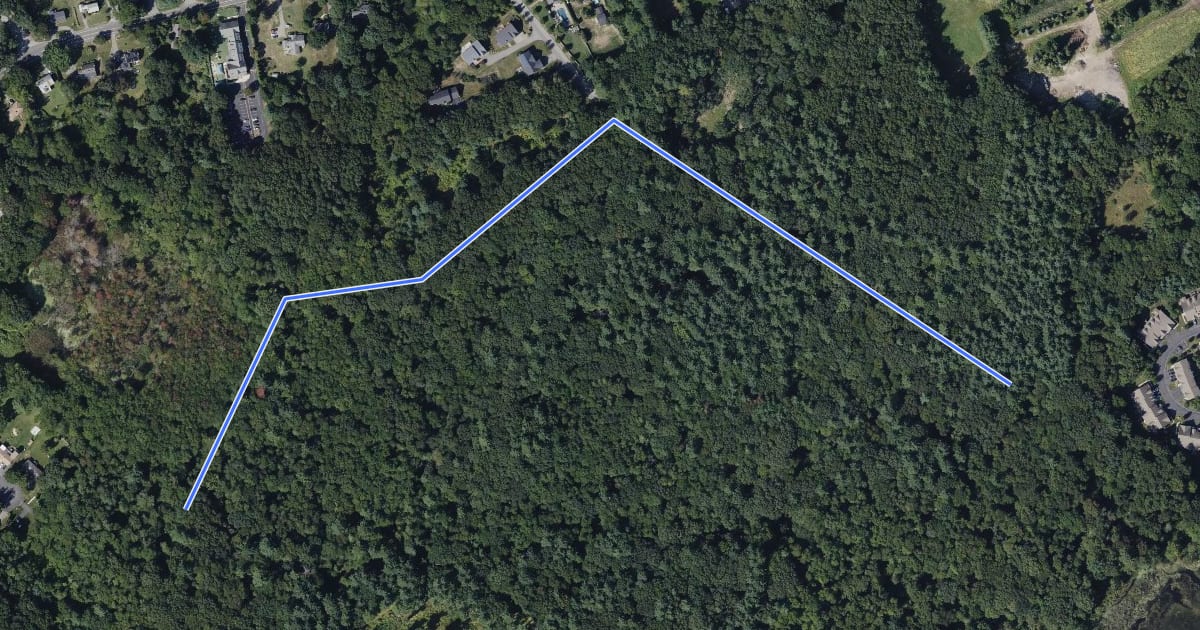 Маршрут Main Trail (blue) на спутниковом снимке