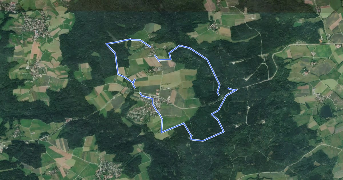 Маршрут Mainhardt - Rundwanderweg 5 на спутниковом снимке