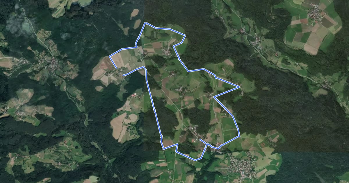 Маршрут Mainhardt - Rundwanderweg 7 на спутниковом снимке