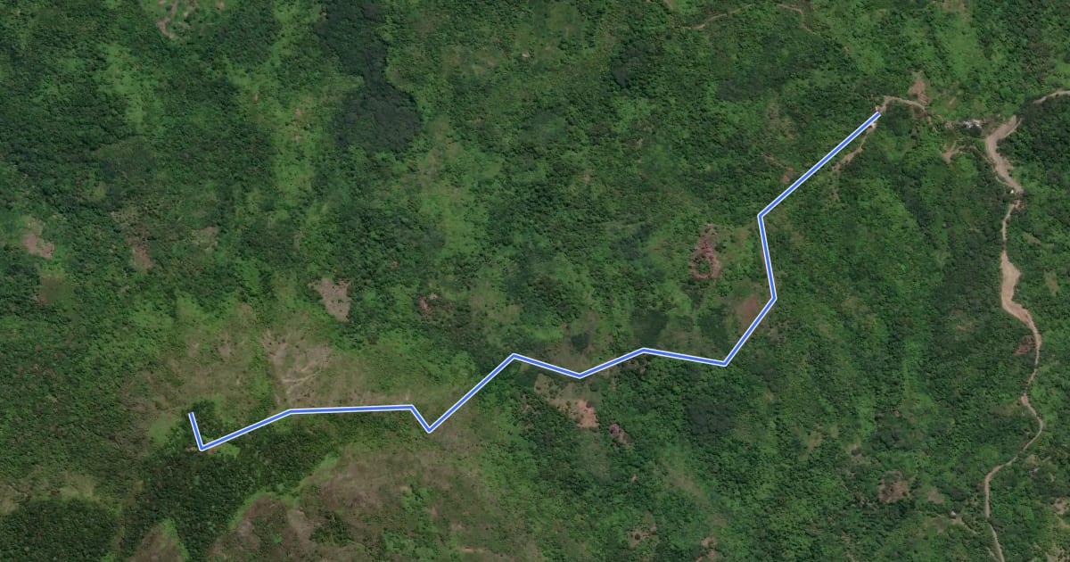 Маршрут Maiyapay Trail на спутниковом снимке