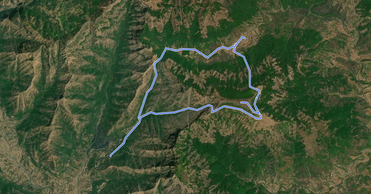 Маршрут Makarandgad Fort на спутниковом снимке