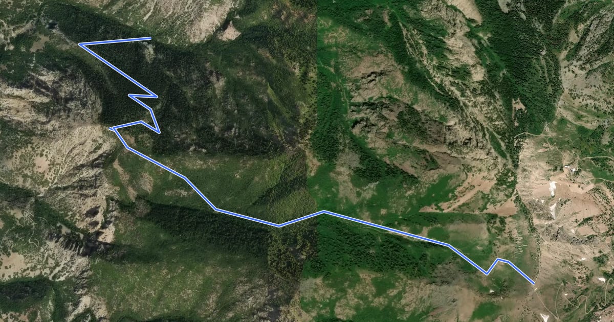Маршрут Malans Basin Trail на спутниковом снимке