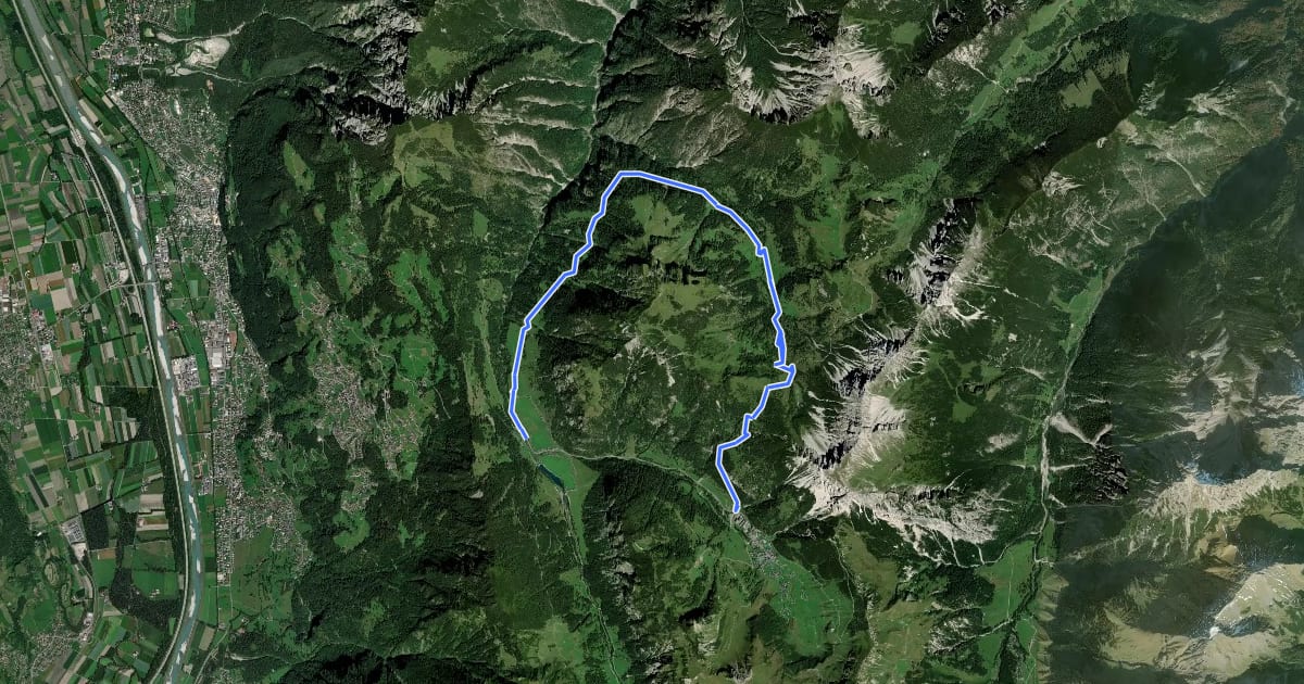 Маршрут Malbun Bergbahnen - Steg на спутниковом снимке