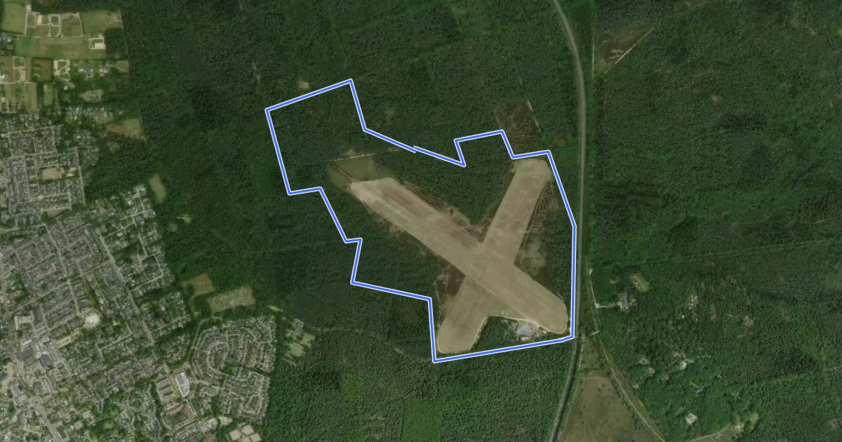 Маршрут Maldensche Vlakroute на спутниковом снимке