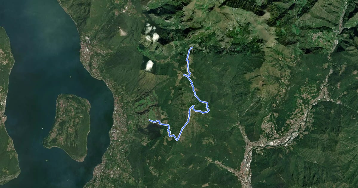 Маршрут Malghe in Rete - Trekking - Le Creste Tappa 1 на спутниковом снимке