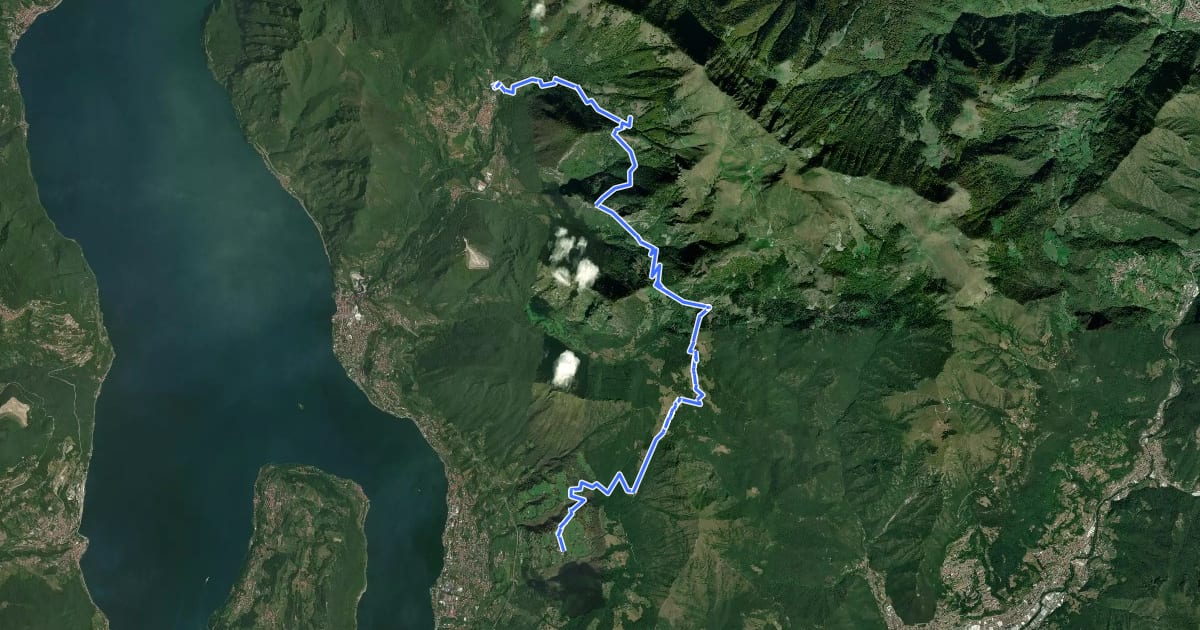 Маршрут Malghe in Rete - Trekking - Le Valli Tappa 2 на спутниковом снимке