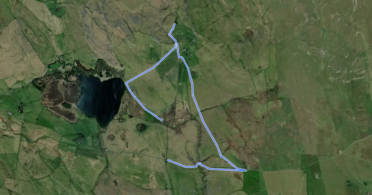 Маршрут Malham Tarn Archaeology walk, Malham на спутниковом снимке