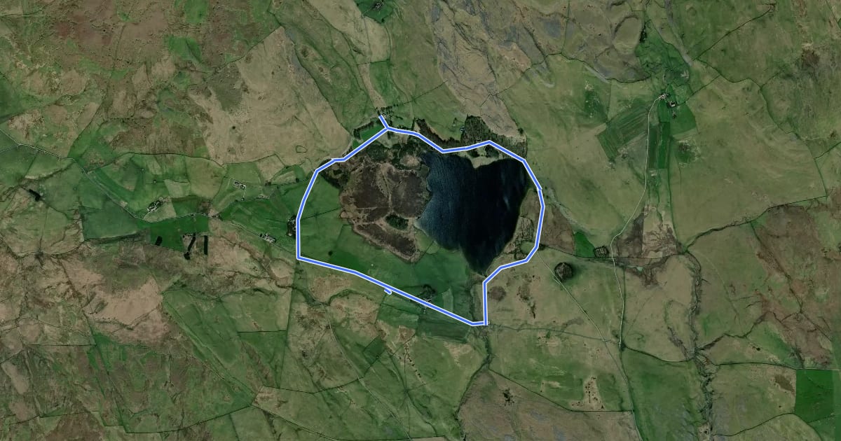 Маршрут Malham Tarn trail for Trampers, Malham на спутниковом снимке