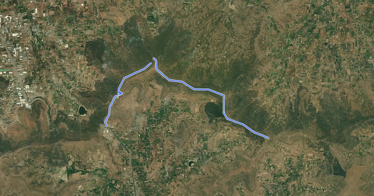Маршрут Malhargad Fort на спутниковом снимке